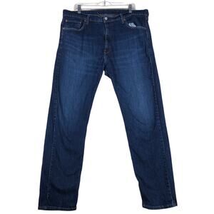 Levi's 505 Regular Fit Straight Leg Denim Jeans Men's Size 40x32 Dark Blue